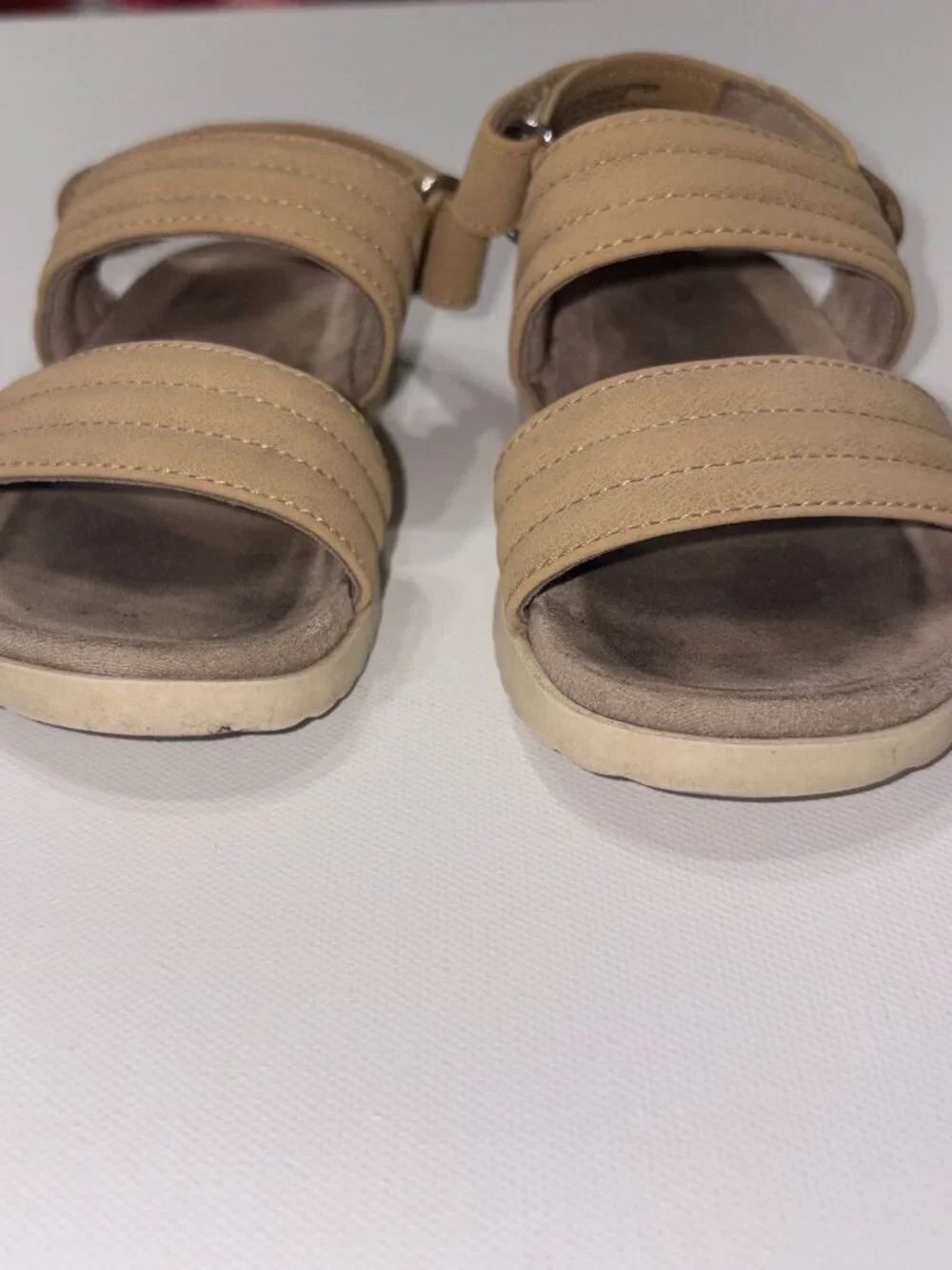 Cat & Jack Toddler Unisex Cairo Footbed Sandals - Tan/Beige, Size 6